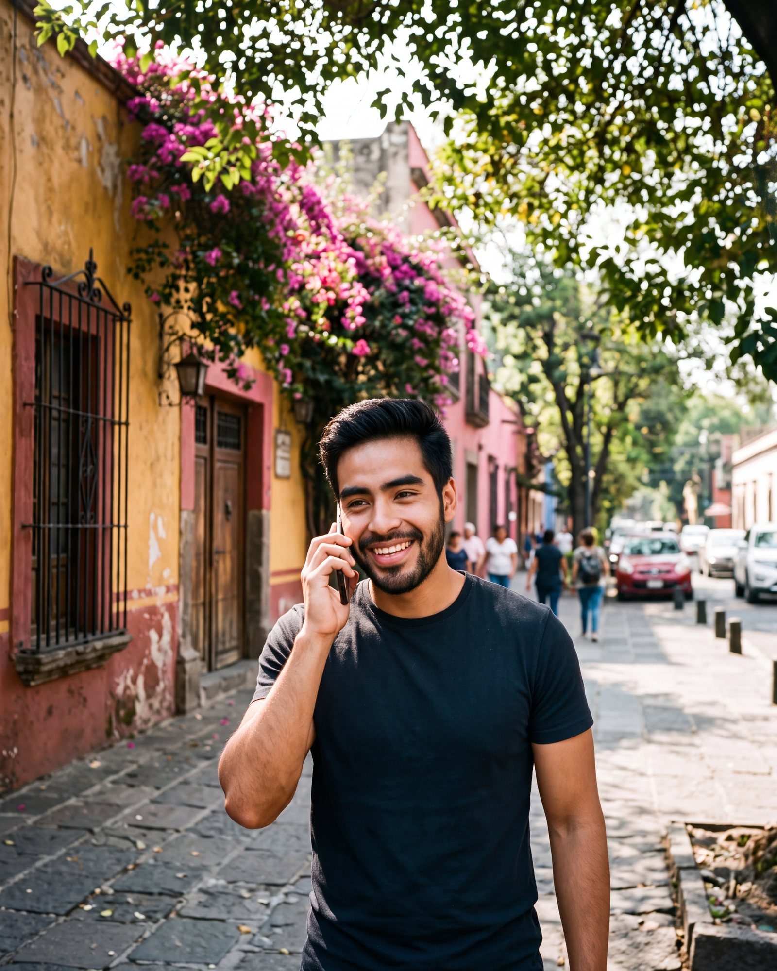 Mateo in Mexico City, on a call