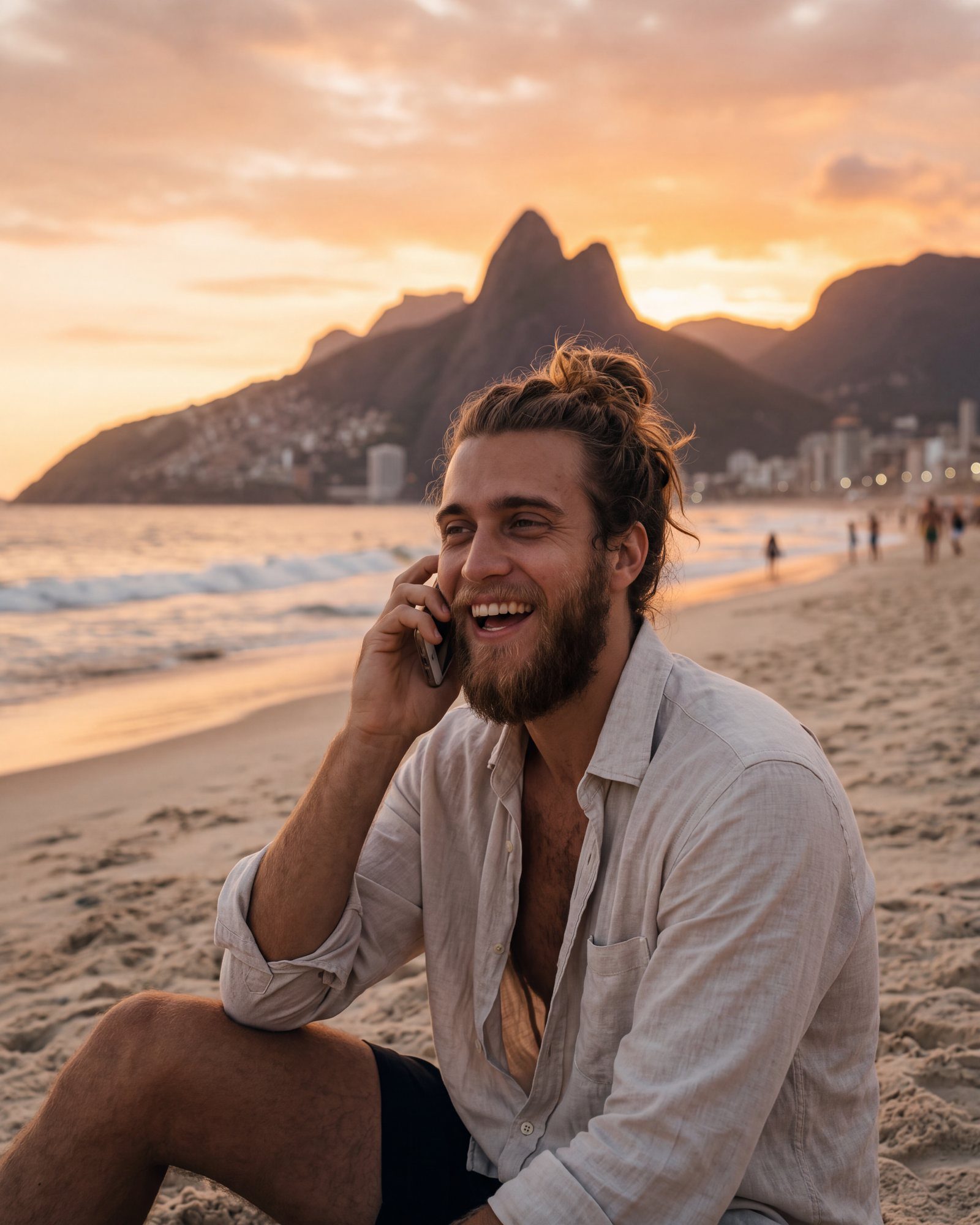 Caio in Rio de Janeiro, on a call