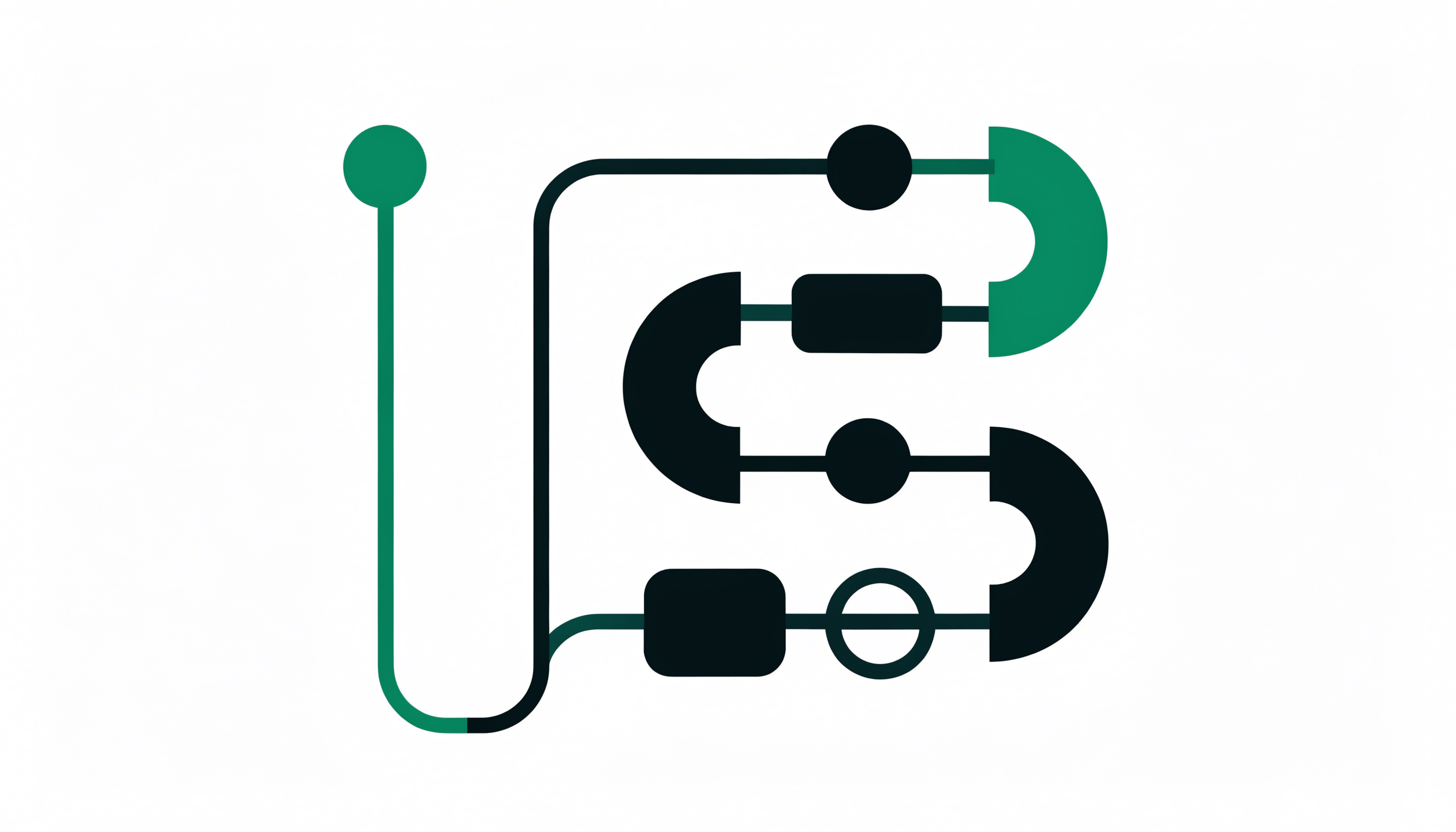 Abstract illustration of the decision between Shopify native B2B and a Shopify wholesale app