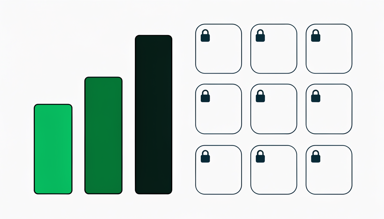 Tiered wholesale pricing shown as three ascending price levels beside a gated product catalog