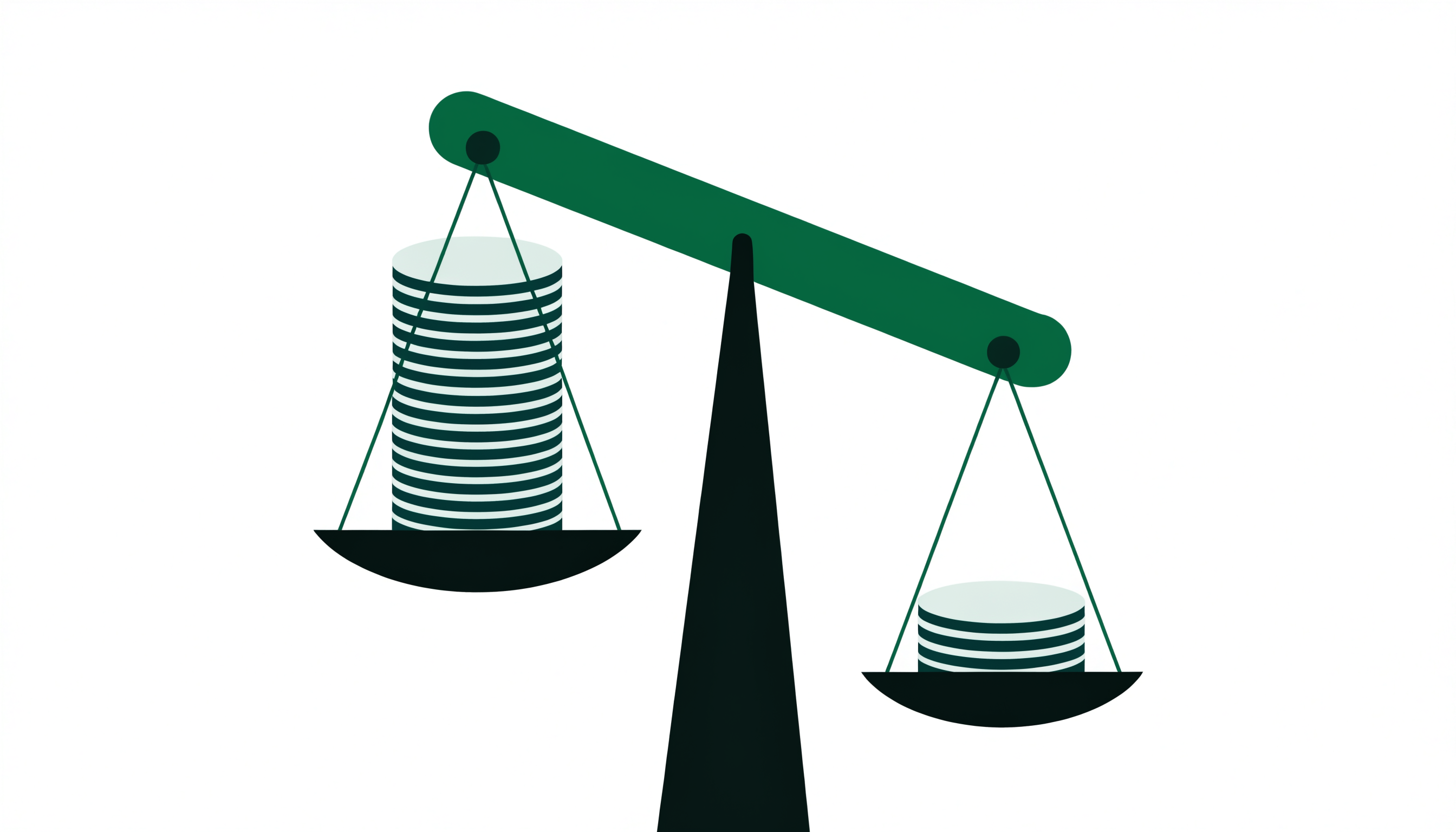 Balance scale comparing customer lifetime value against customer acquisition cost for a wholesale channel