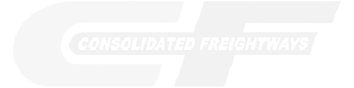 Logo of Consolidated Freightways with stylized letters CF.