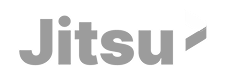 Jitsu logo with stylized text and an arrow pointing to the right.
