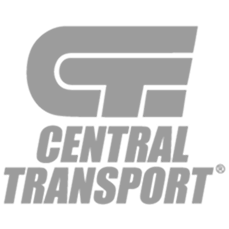 Central Transport logo featuring stylized letters CT above bold uppercase words Central Transport.