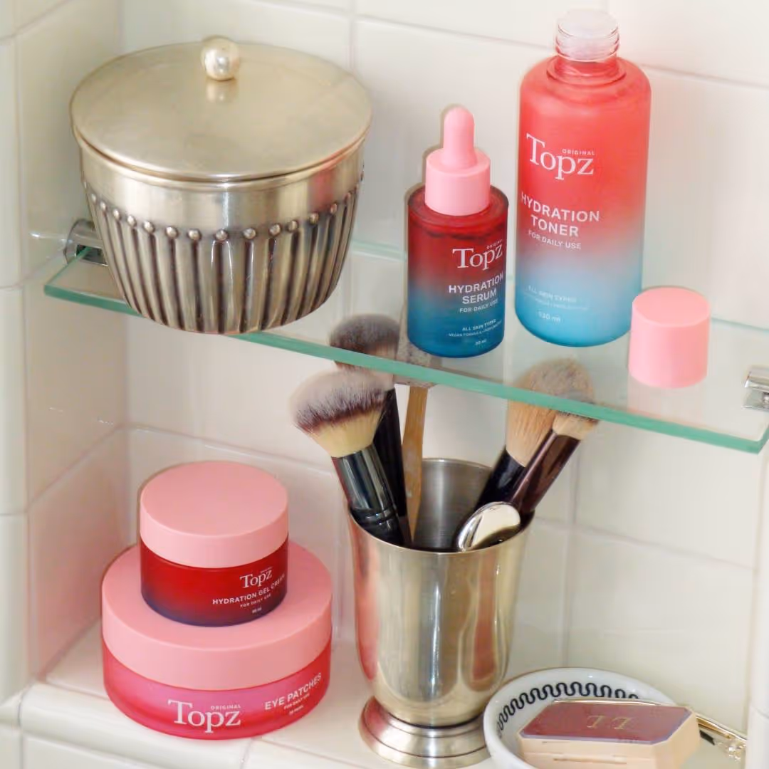 Fyll badrumsskåpet med nya favoriter från Topz