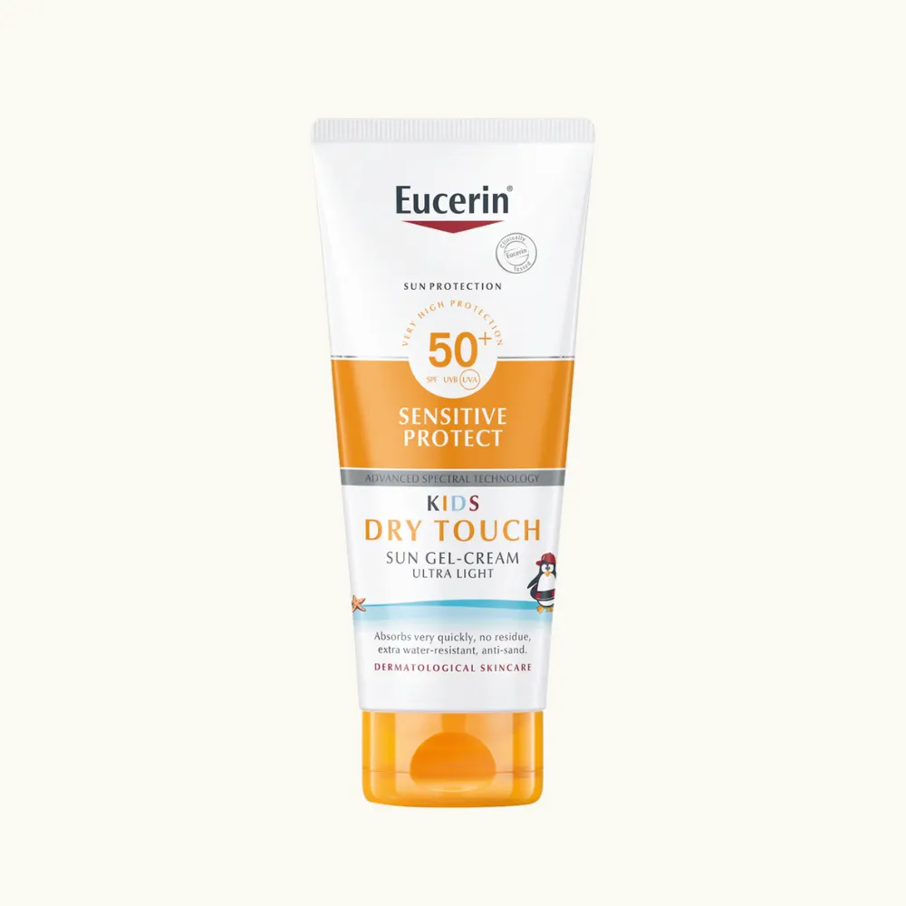 Bästa kladdfria solskyddet till förskolan: Eucerin Sun Kids Dry Touch SPF50+