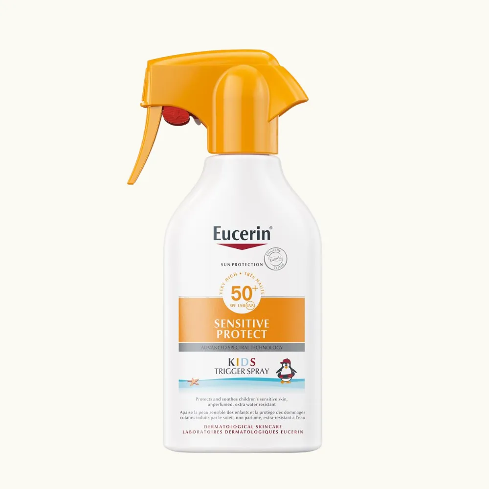 Mest prisvärda solskyddet till förskolan: Eucerin Sun Kids Trigger Spray SPF50+, 250 ml