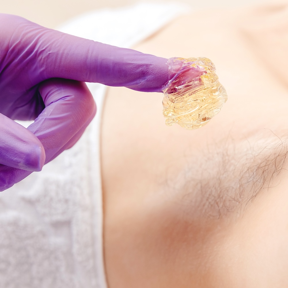 Sugaring armhåla, sockervax armhåla, sockring armhålan