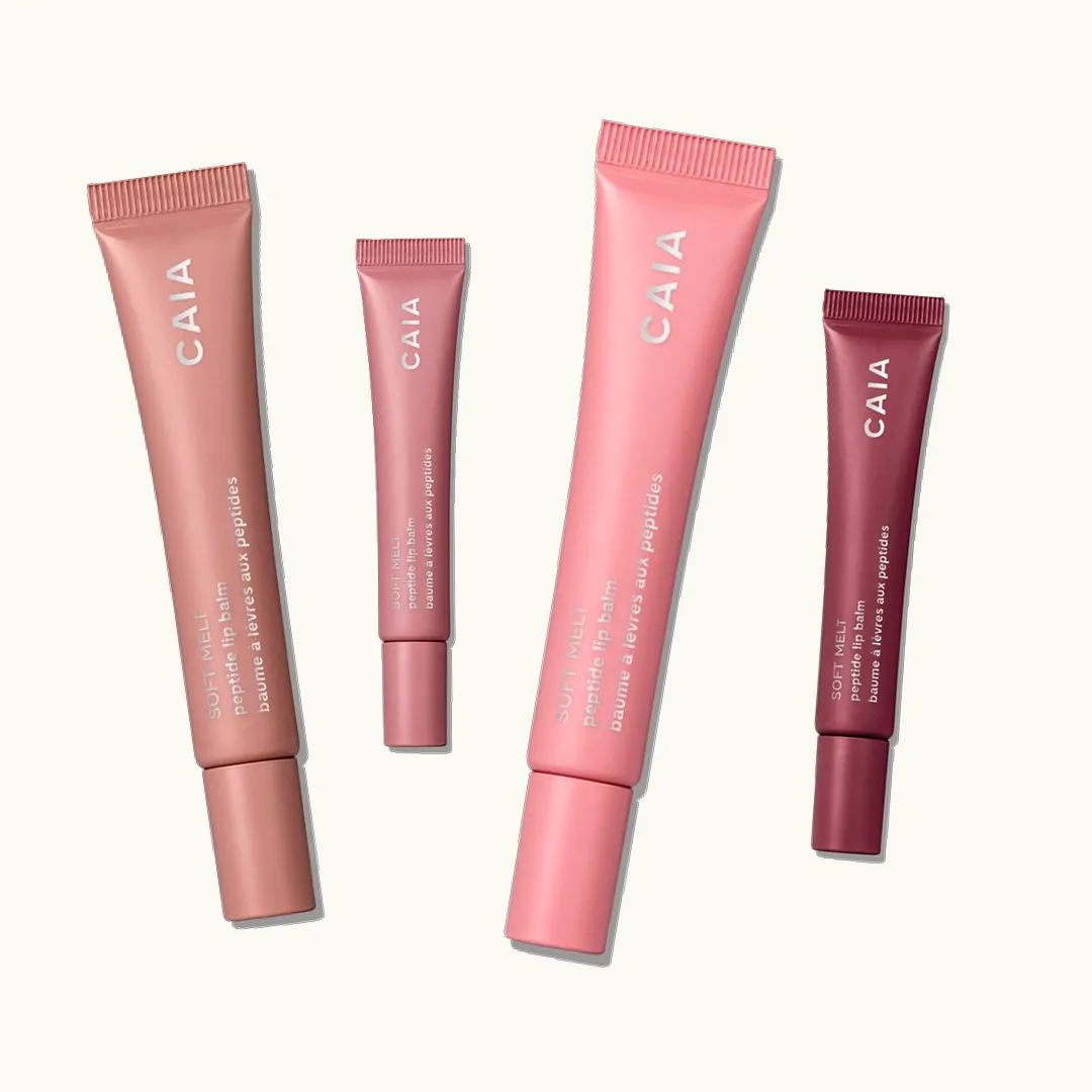 Caia Soft Melt Peptide Lip Balm, produktbilder