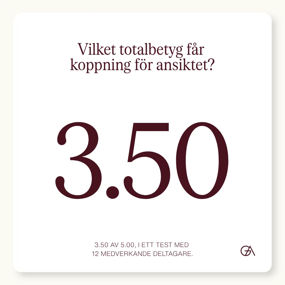 resultat koppning ansiktet, ansiktskoppning resultat