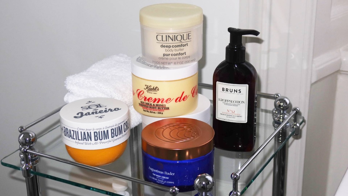 Body lotions, body butters och body creams: Samma ändamål, olika konsistenser