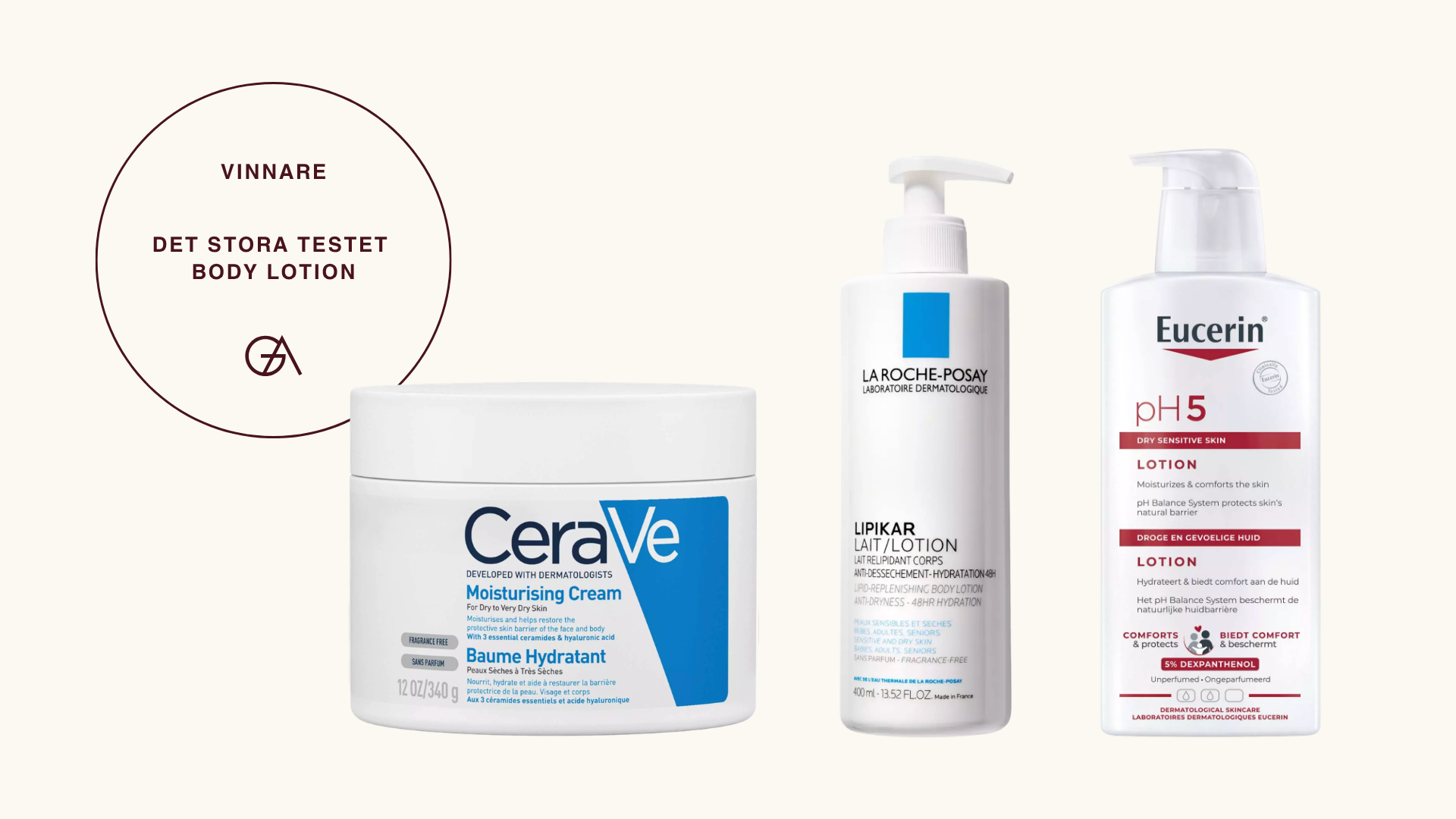Bäst i test body lotion, body milk bäst i test, body cream bäst i test