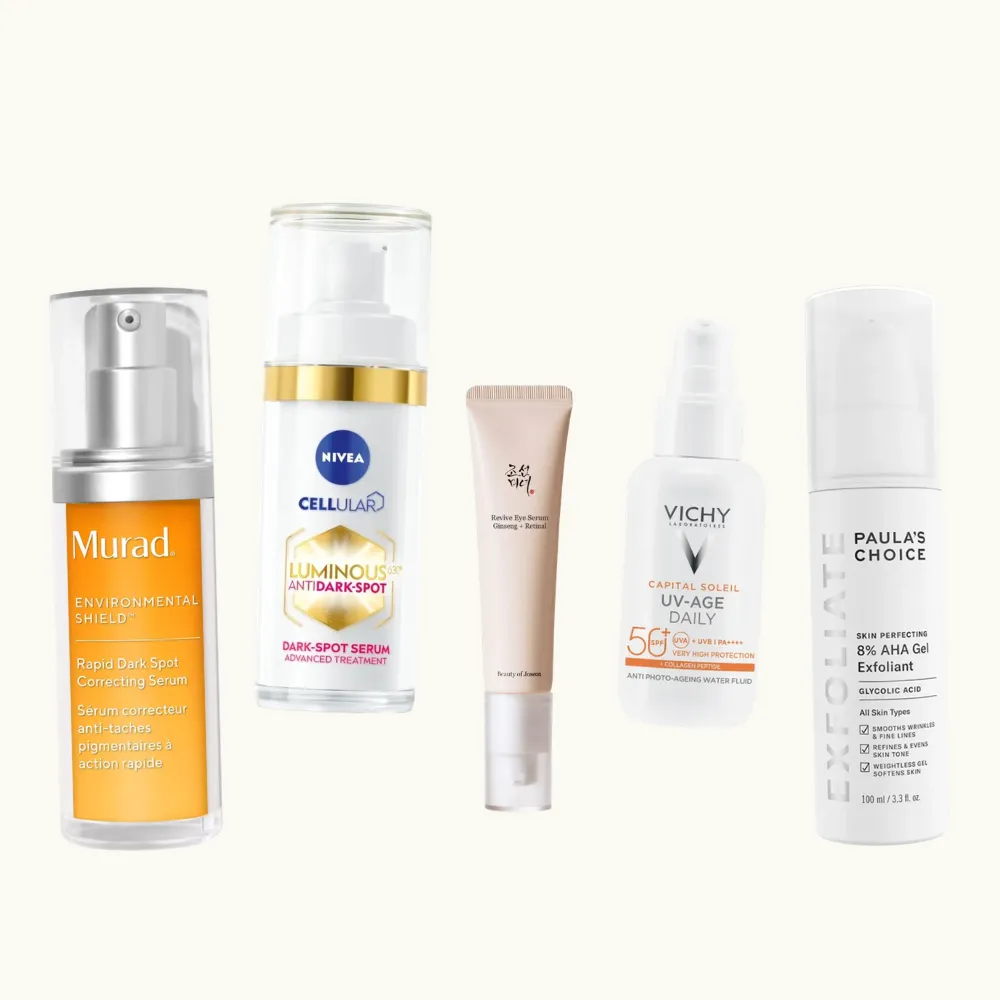Produkter mot pigmentfläckar från Murad, Nivea, Paula's Choice