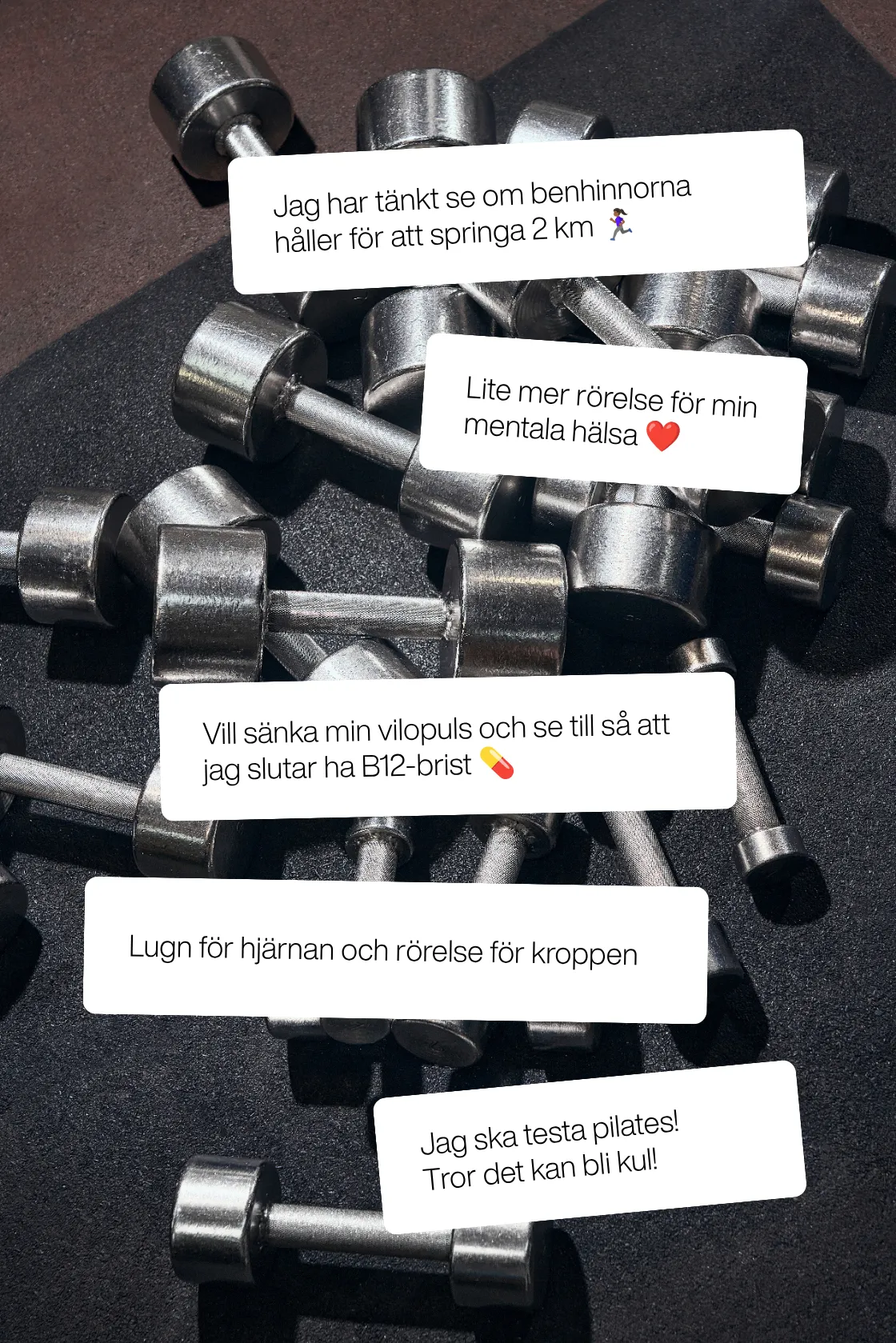 Träningsmål kopplade till tjejnyår