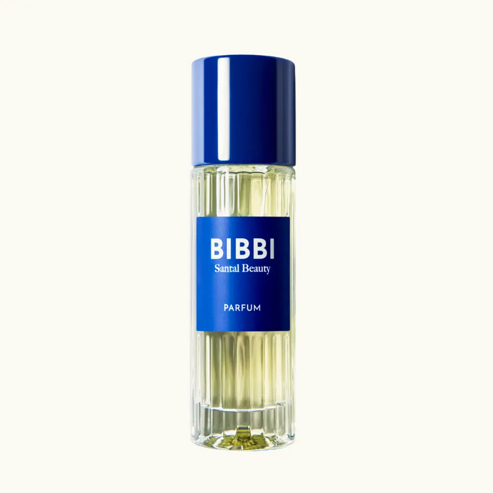 Santal beauty parfym, parfym blå etikett, Bibbi Santal Beauty