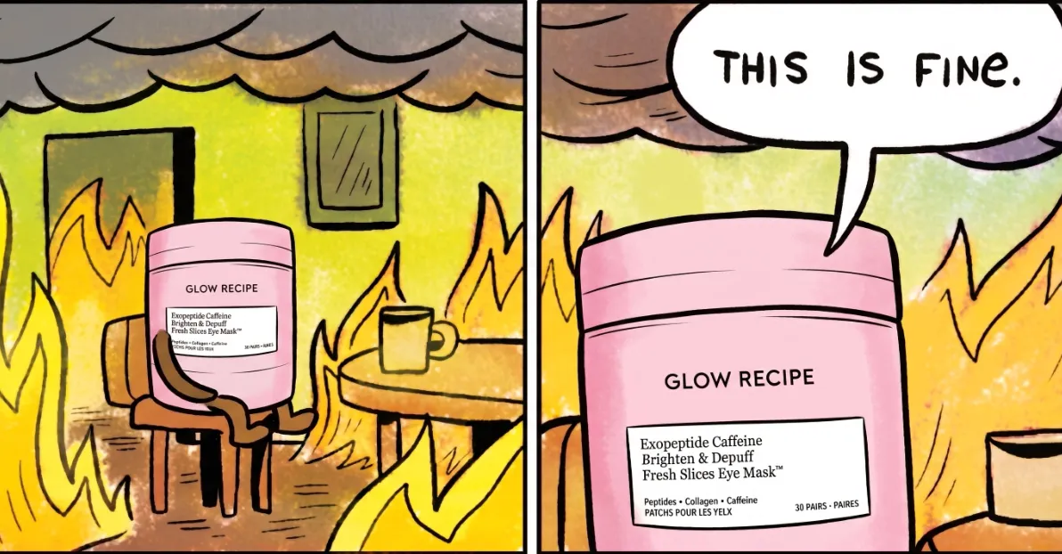 glow recipe eye patches förpackning