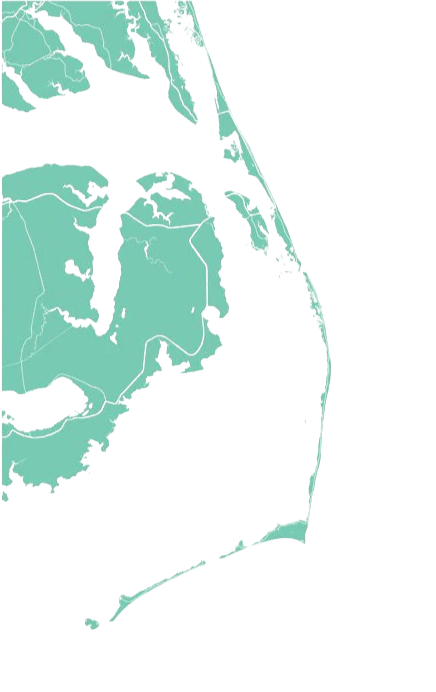 Outer Banks, North Carolina service area map