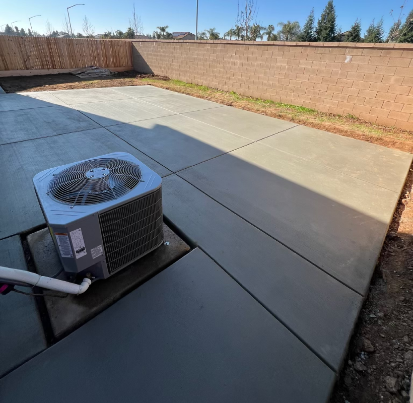 Concrete patio/slab in Fresno & Clovis