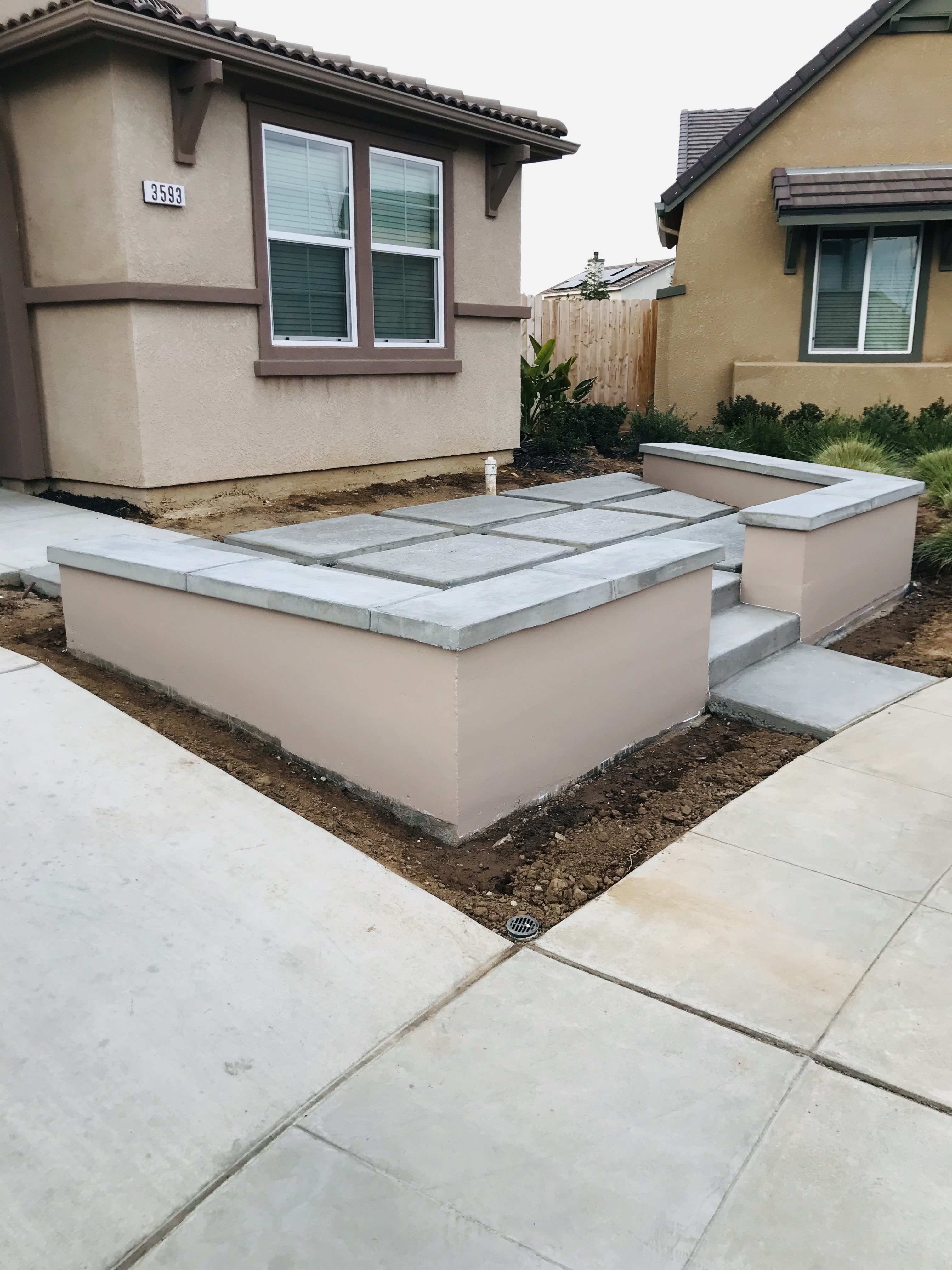 Concrete Landscaping, Wall, Steps in Fresno & Clovis