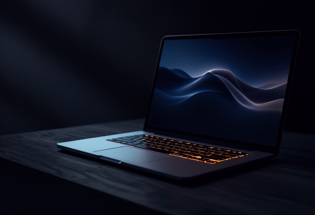 image of website on a laptop (for a web design agency)