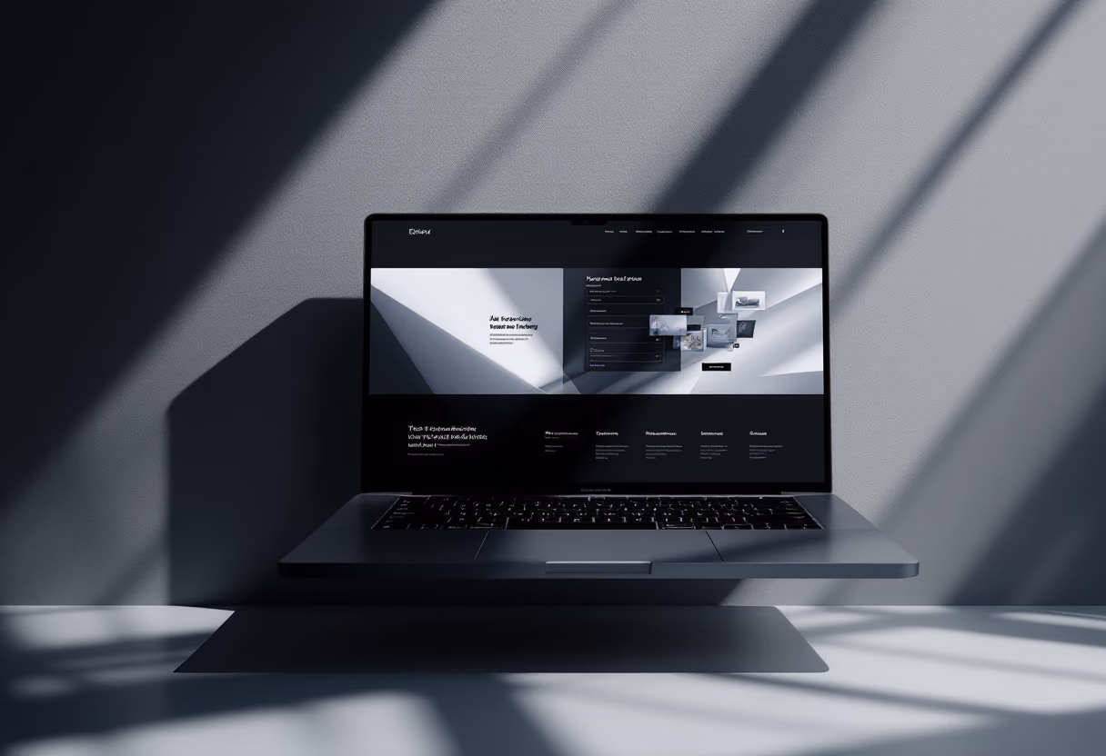 [digital project] image of a website design as a standalone graphic (for a web development agency)