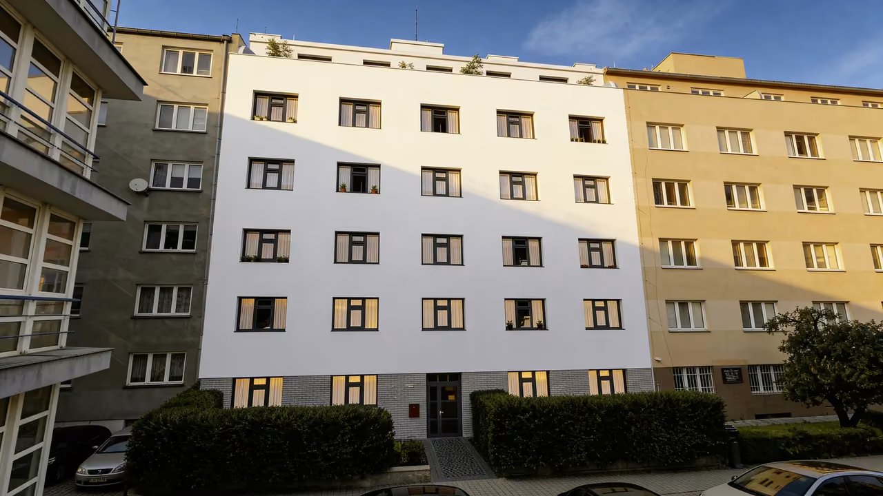 Novostavba byty Vršovice – projekt Ukrajinská 9, zrekonstruovaný činžovní dům Praha 10.