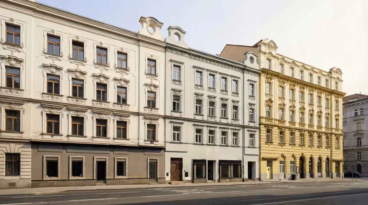Byty Smíchov Praha 5 – projekt Plzeňská 32, reprezentativní činžovní dům s ornamentální fasádou.