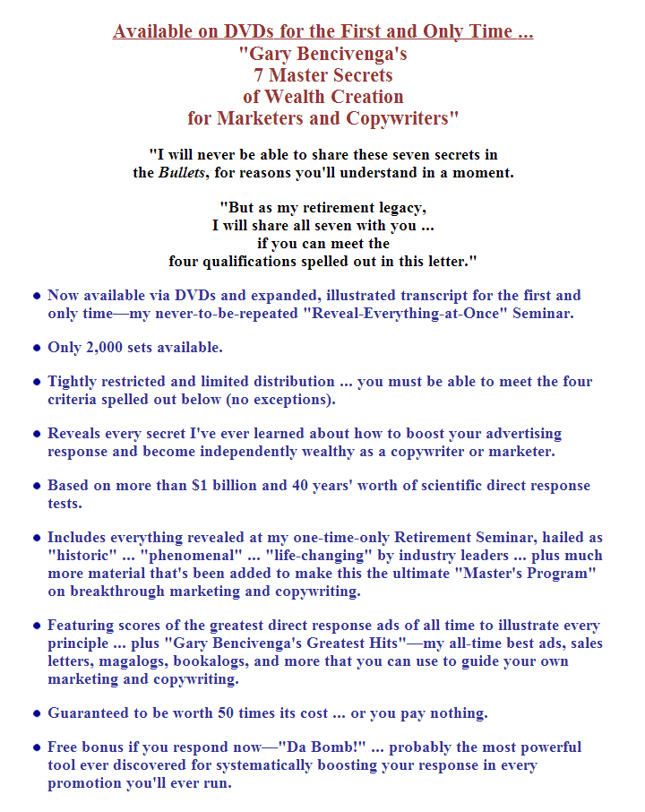 Studio sable copywriting. Example of website copywriting 
