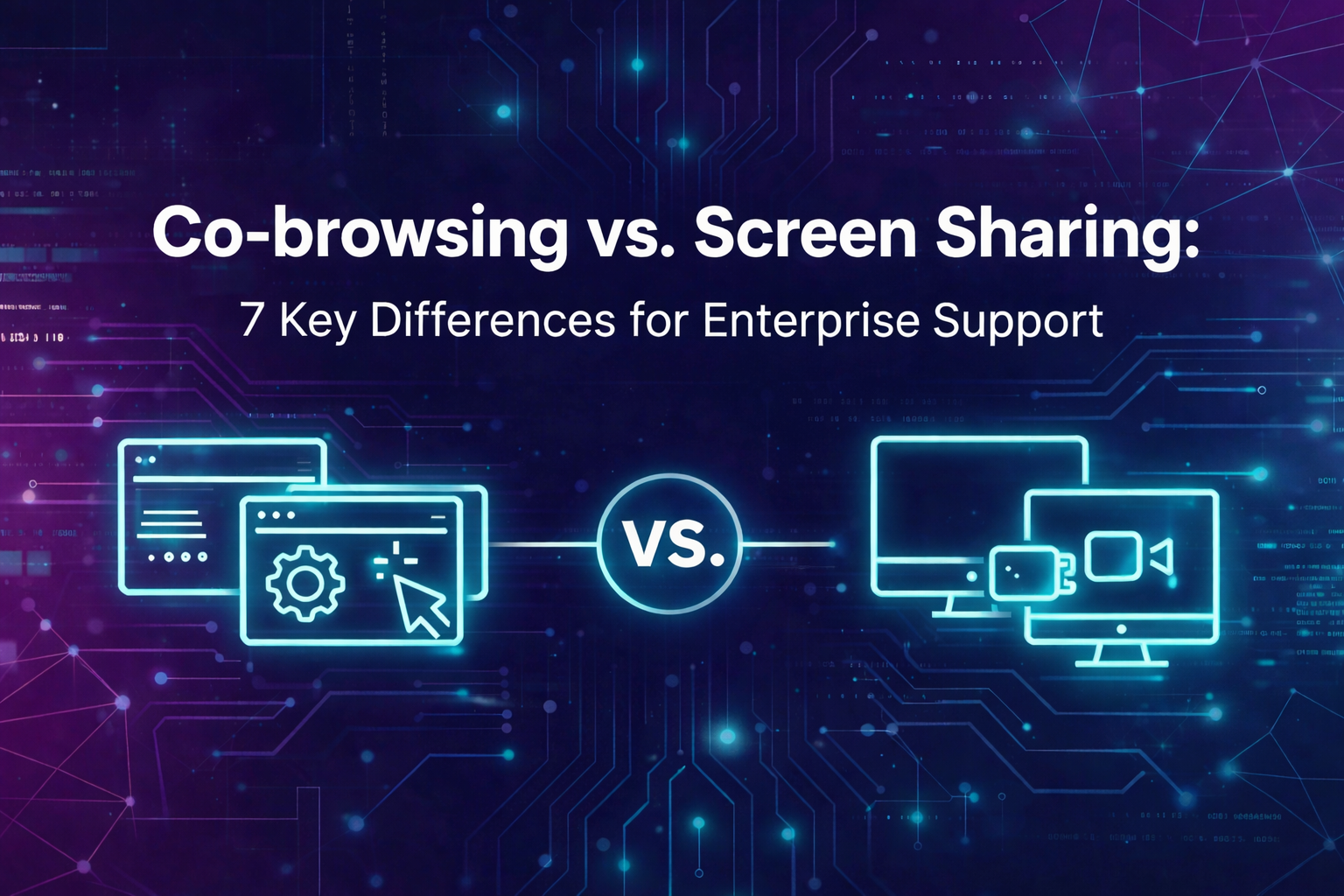 Co-browsing vs Screen Sharing