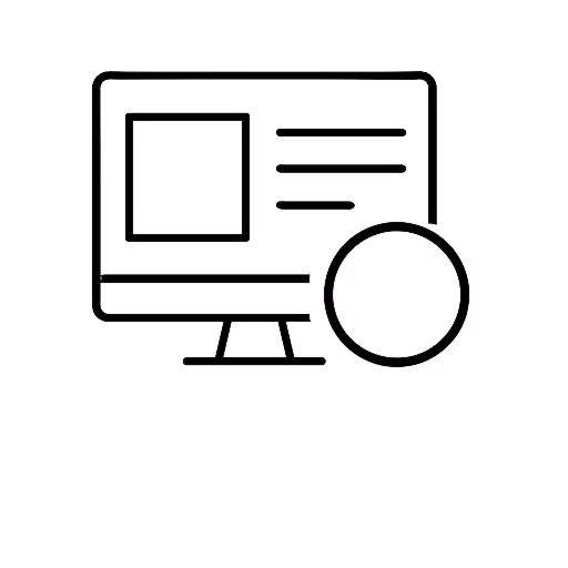 Ikona redesign strony internetowej pod AI