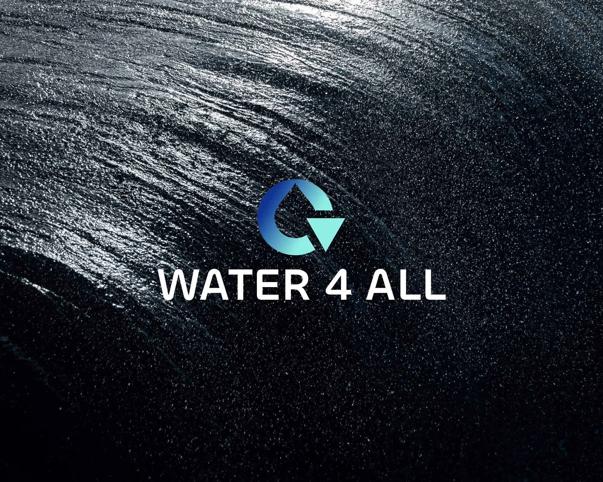Water 4 All logó víz háttér előtt
