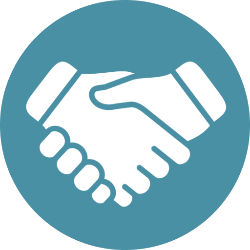 Handshake icon.