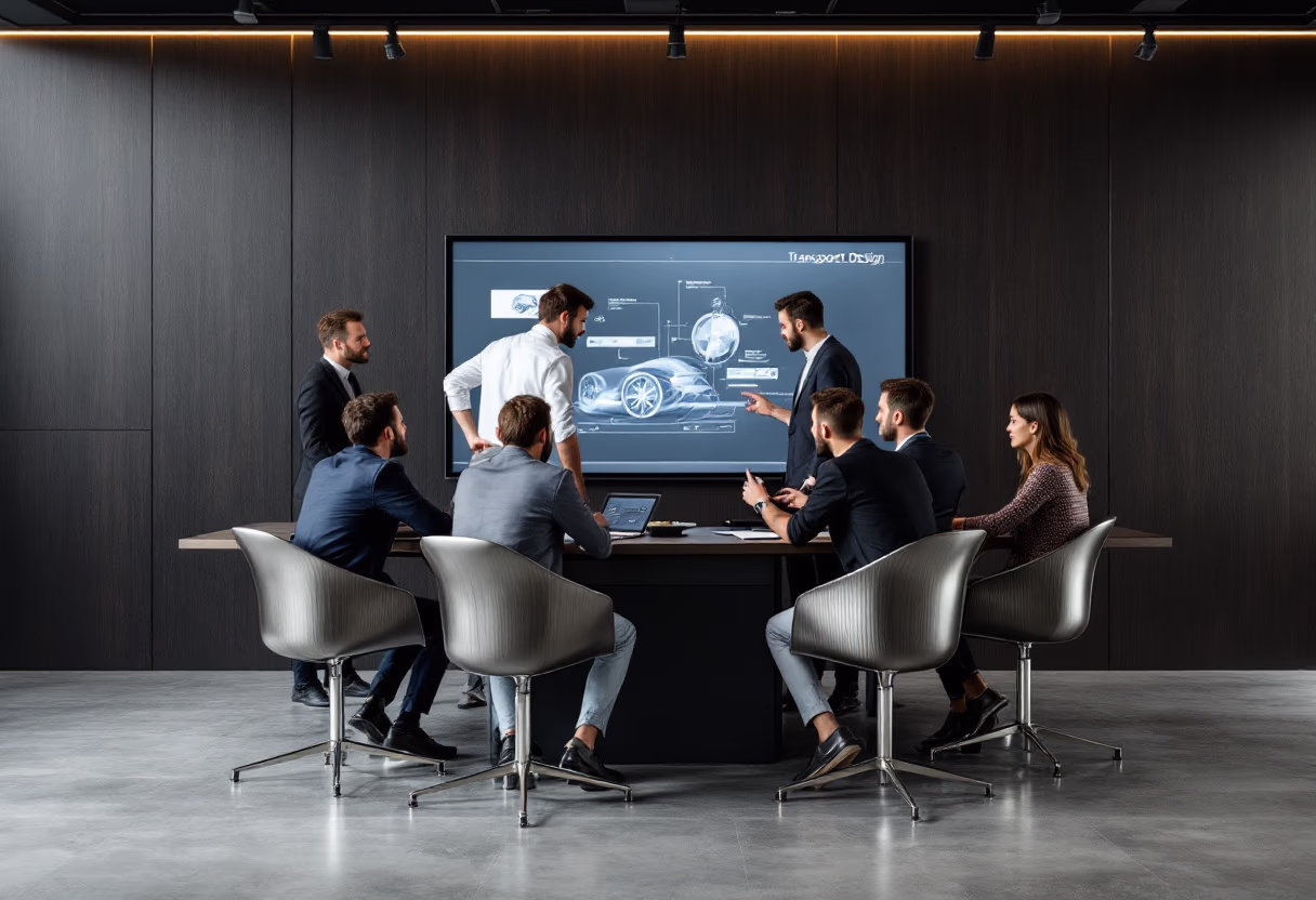 image of an office collaboration scene (for a mobility and transportation)