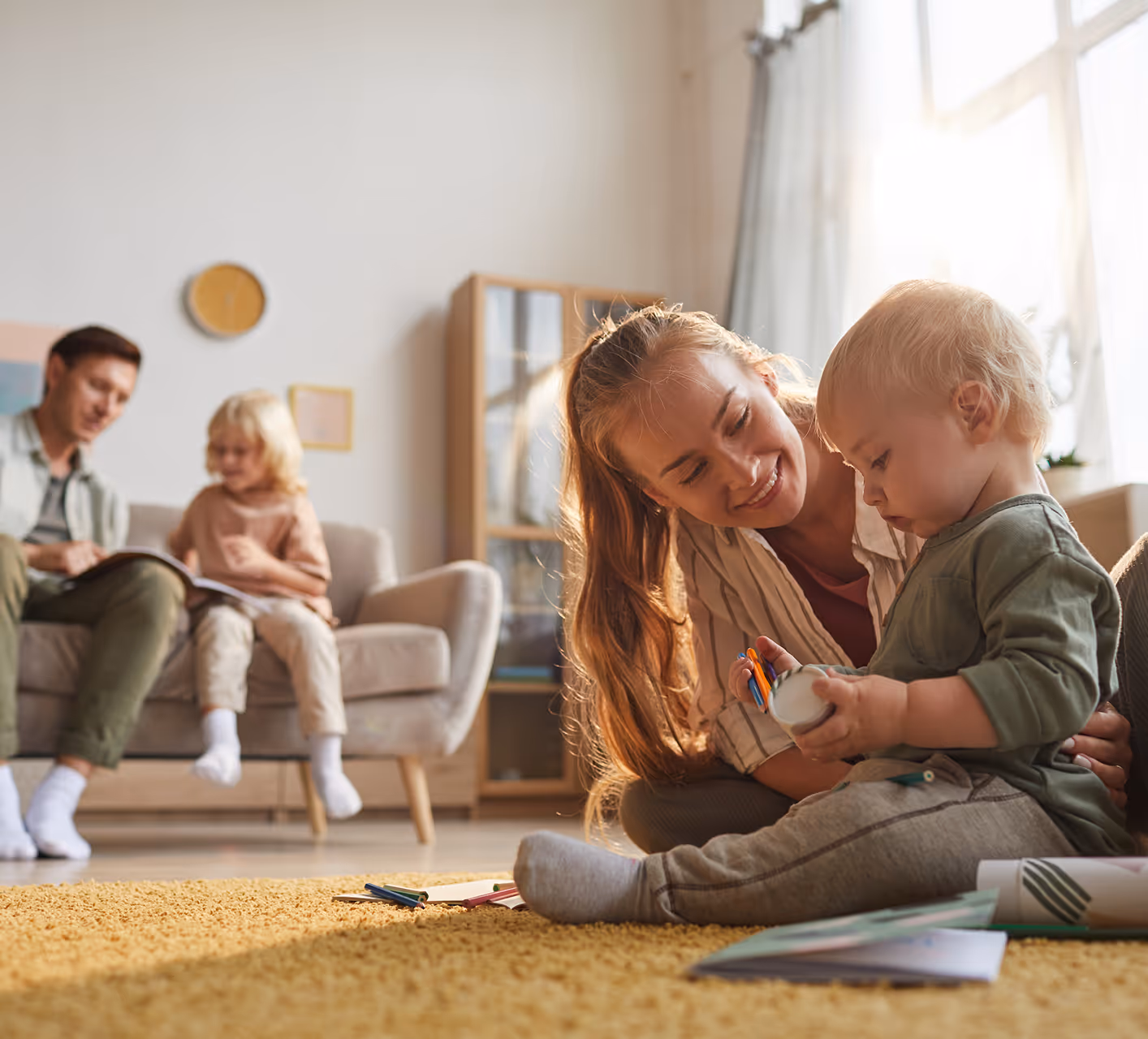 happy family after a whole home treatment
