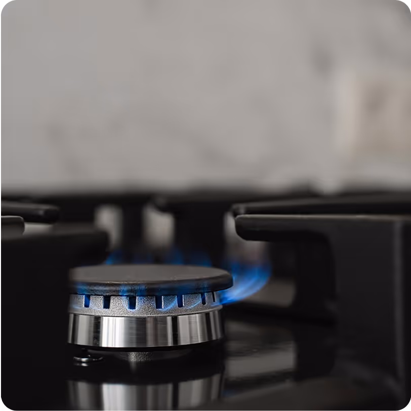 gas stove radon stove