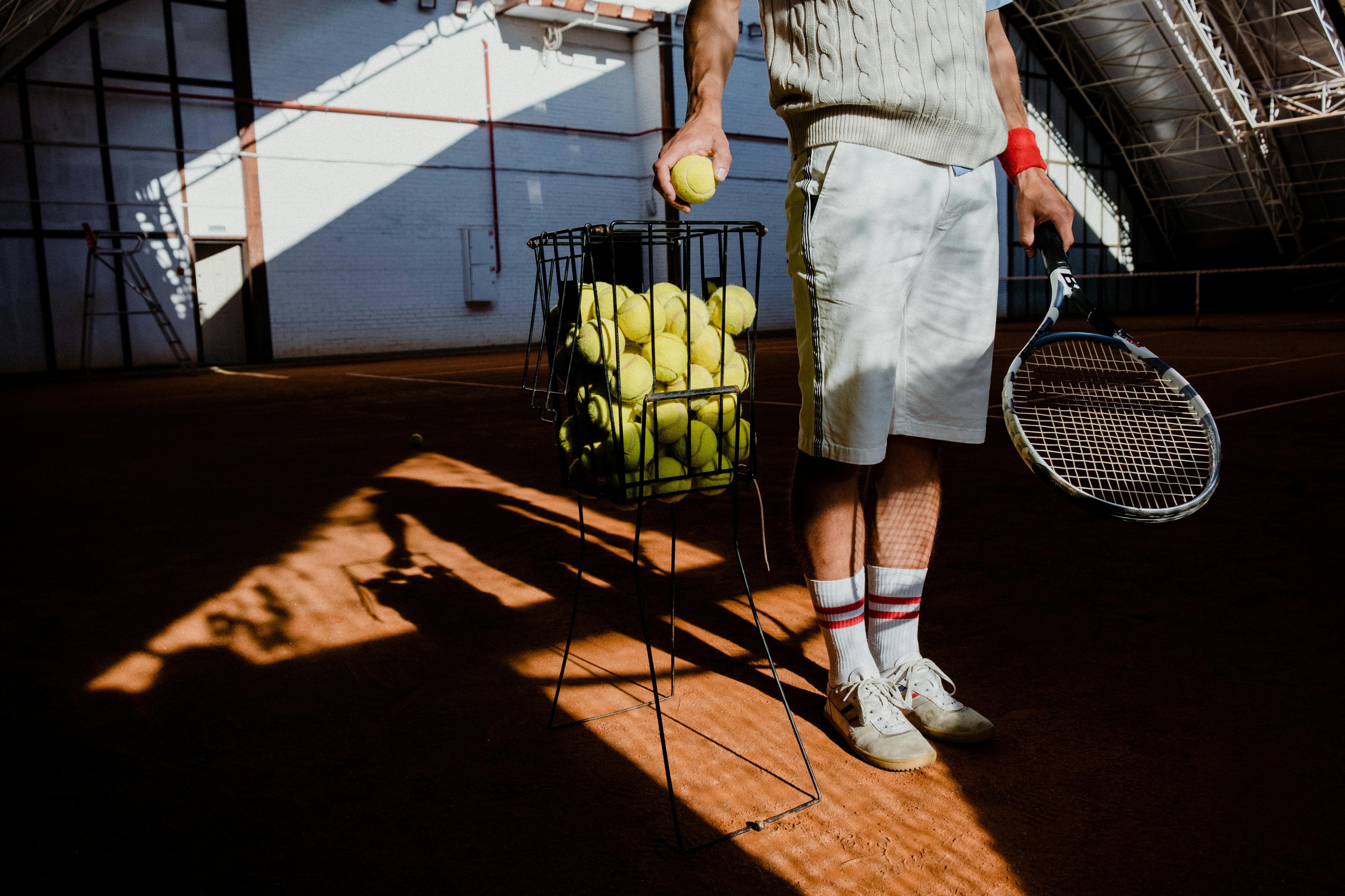 Tennisspieler beim Spiel