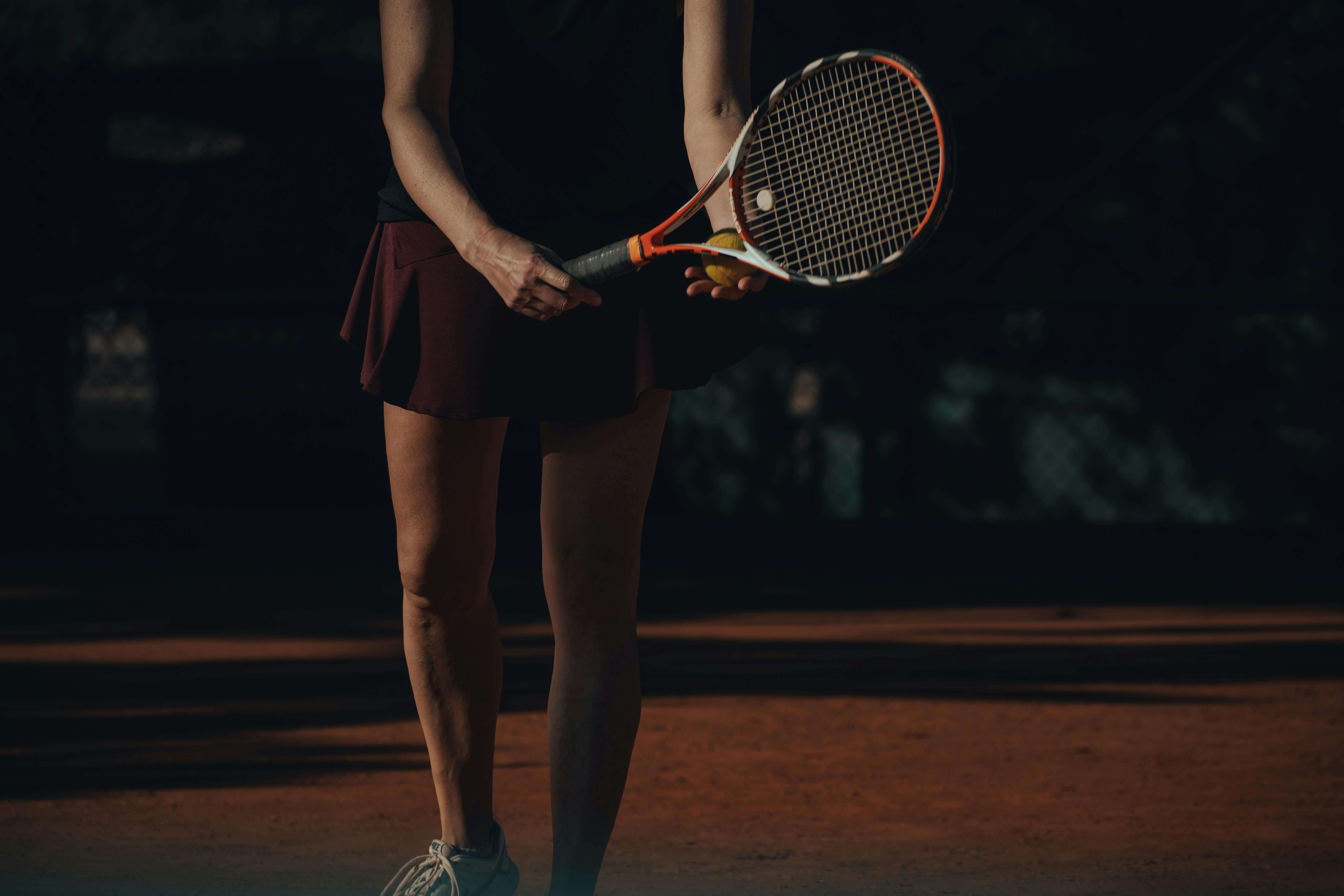 Tennisspieler beim Spiel