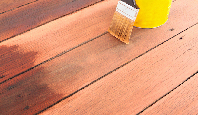 staining deck