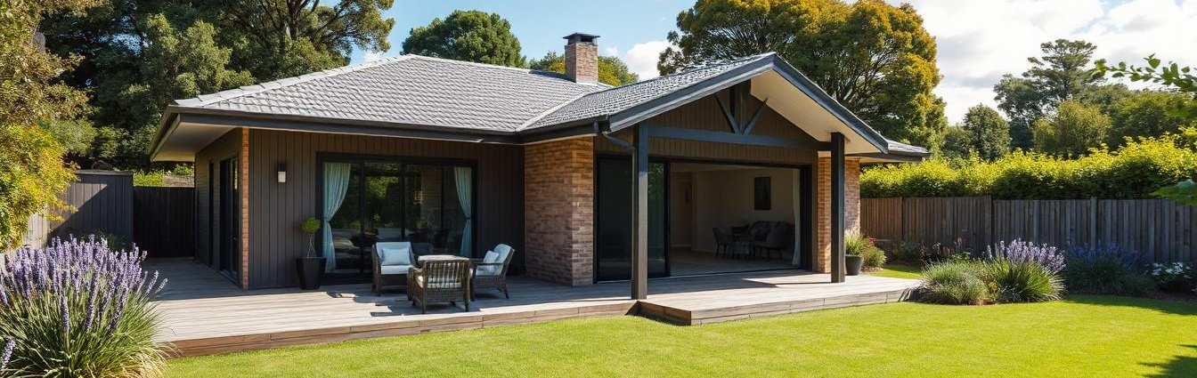 Modern New Zealand home exterior with fresh paint, tidy garden, and welcoming front entrance