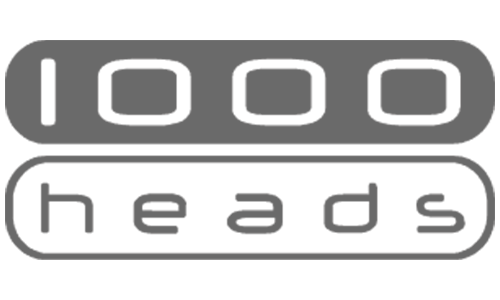 1000 heads logo
