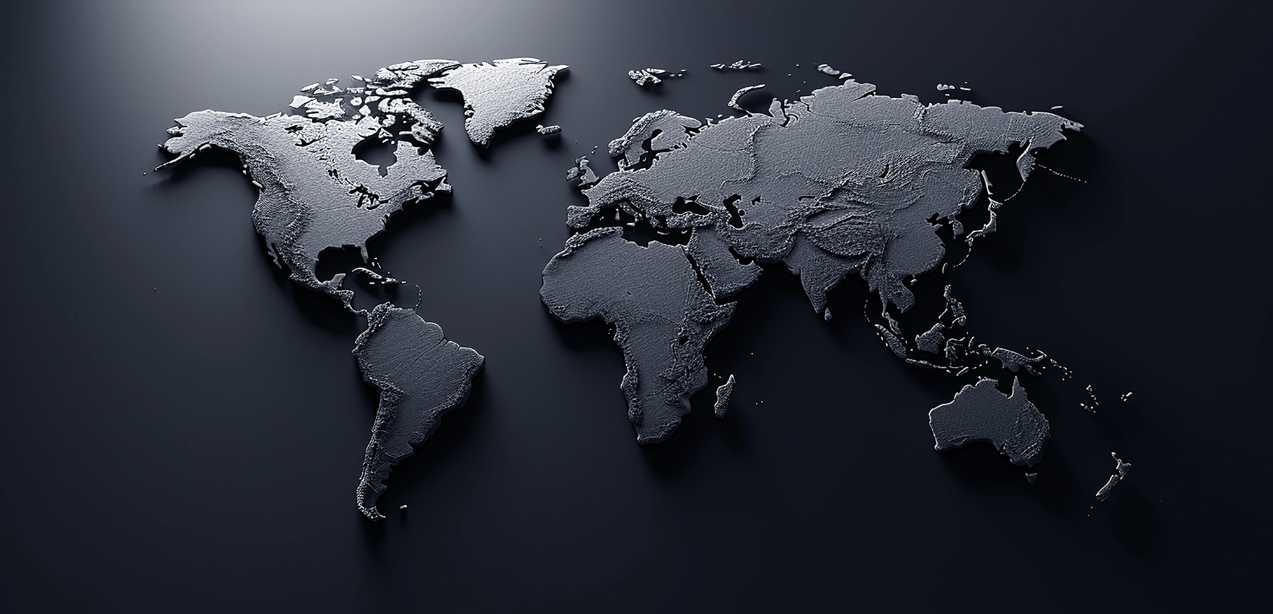 3D textured world map representing global expansion strategy targeting locations with favorable fundamentals, institutional potential, and long-term value.