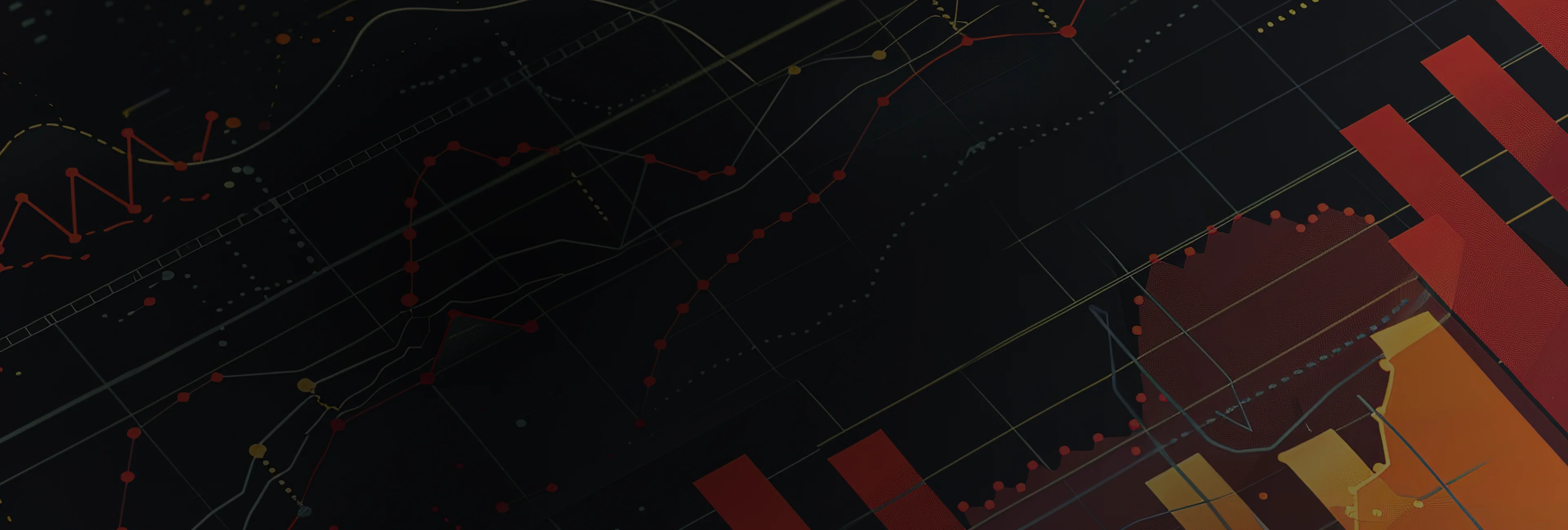 Abstract financial charts and graphs, symbolising market insights and analytical data.