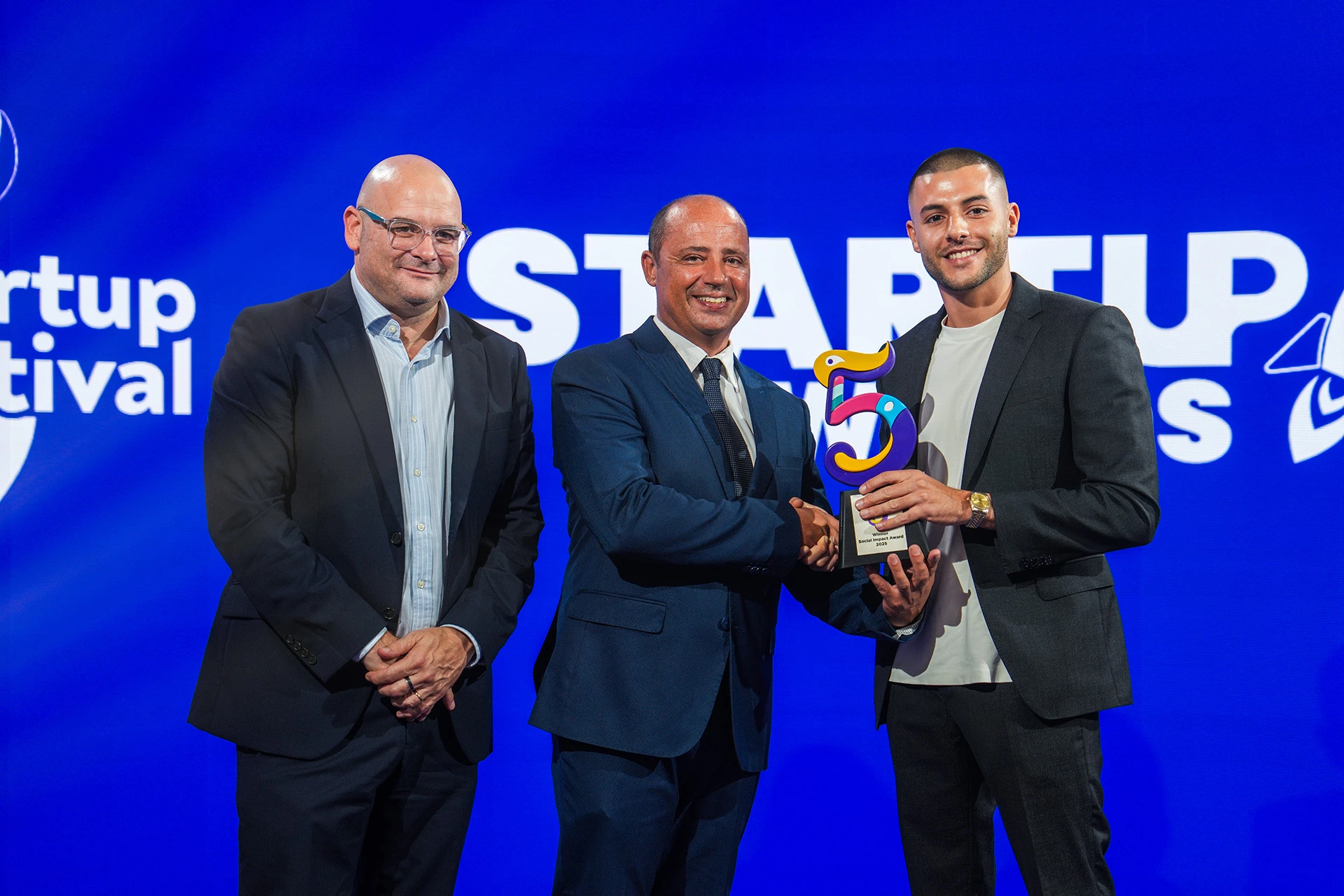 Stephen Ellul on stage discussing AI and growth