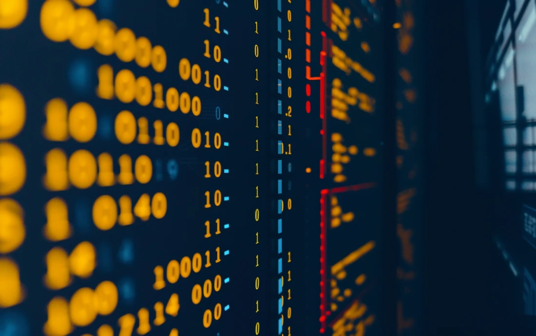 Data transformation process visualized through code on a digital screen, representing how raw data is processed into valuable insights in modern analytics systems.