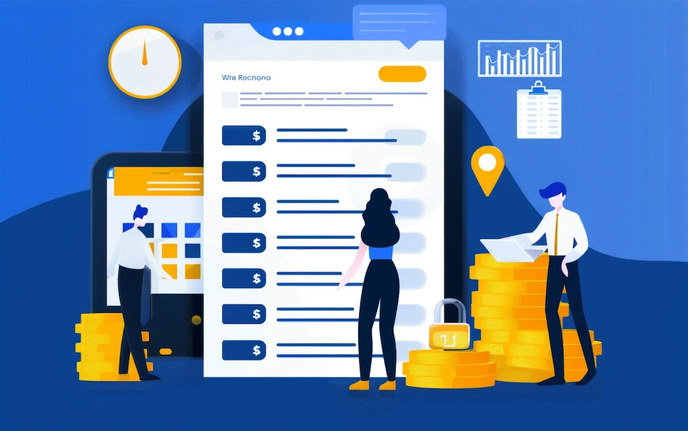 Illustration of internal control bank reconciliation process showing financial data verification, automation, and secure record management for enhanced financial accuracy.