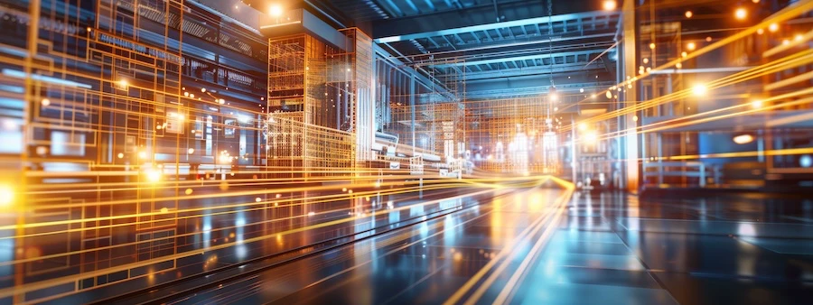 Futuristic automation concept