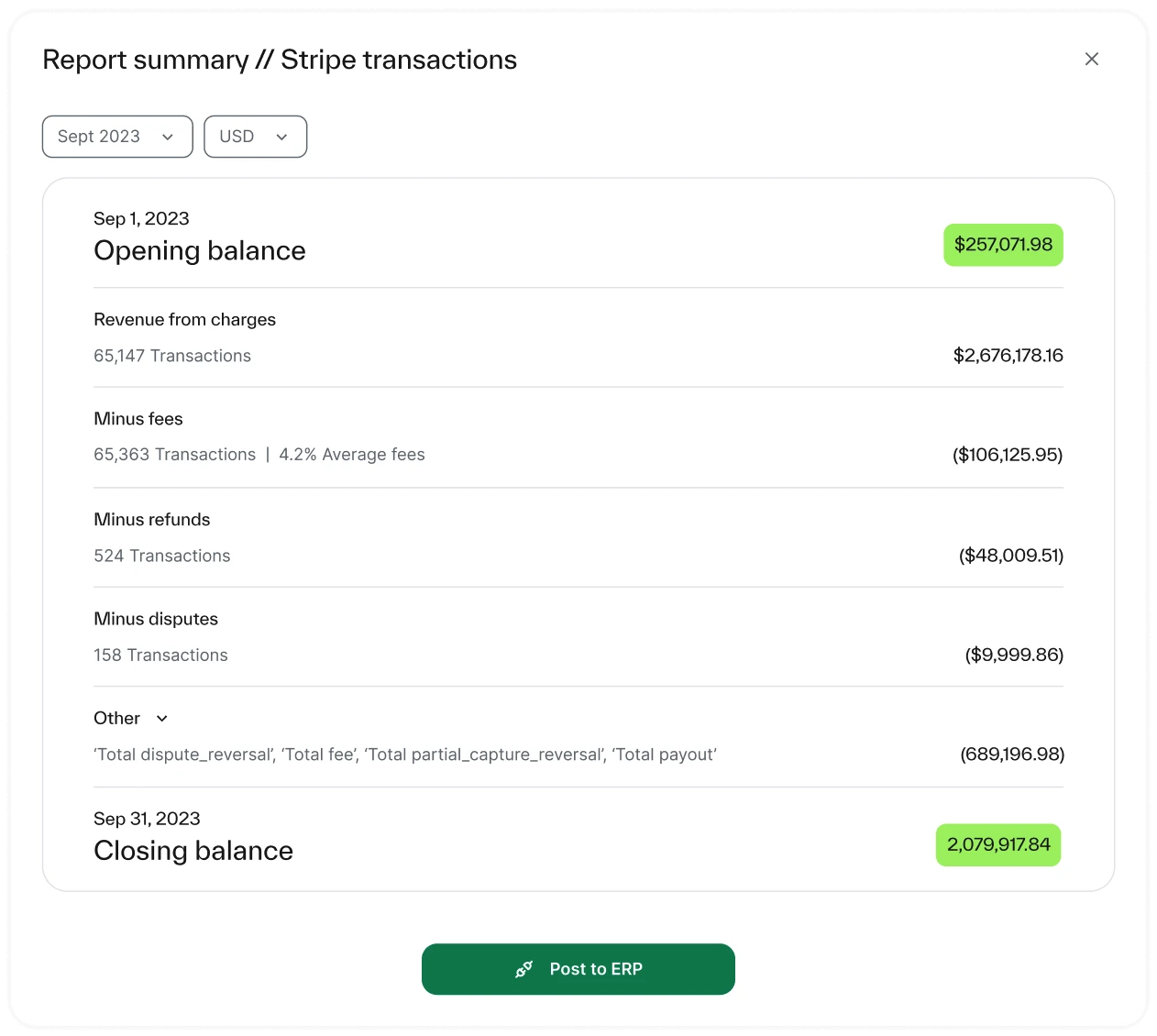 Ledge Reconciliation