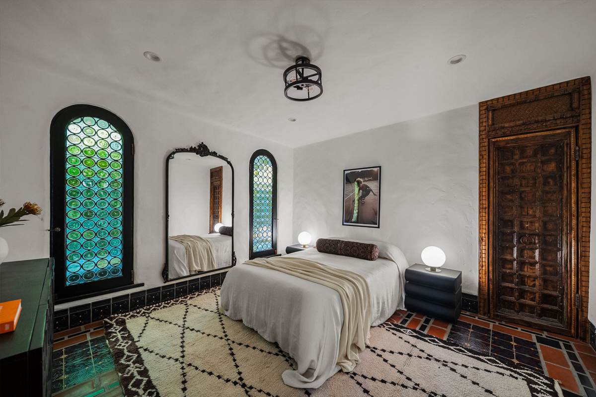 The main-floor bedroom.