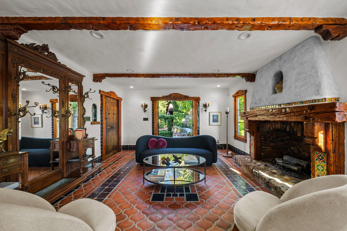 The main-floor living room.