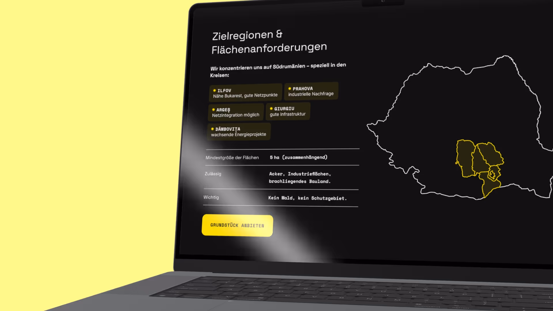 Mockup in einem Macbook